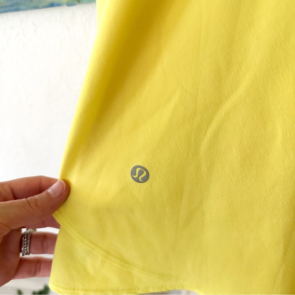 Lululemon Womens Court Crush Athletic Dress in Electric Lemon, sz 8 - Picture 9 of 12